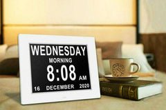 8 Inch Digital Calendar Day Clock