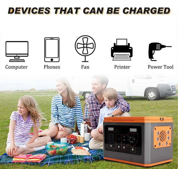 lithium portable pack power banks & power station 500W