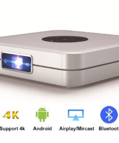 K1 Portable WiFi DLP Projector 400 Ansi Lumens Andriod 7.1 2GB + 32GB 100 Inch Picture