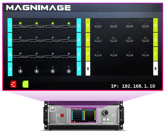 Magnimage MIG-V12 Series 4K Video Seamless Switcher