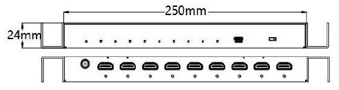 RGBlink DXP H0108 Distributor HDMI 1 Input 8 Output Video Matrix Splitter