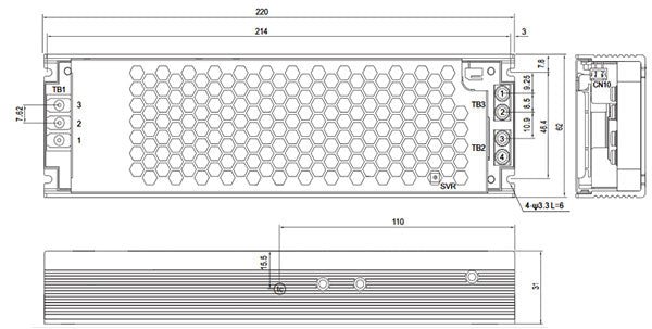 Meanwell UHP-350 Series UHP-350-5 LED Displays Power Supply