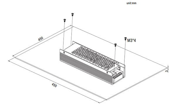 Meanwell UHP-350 Series UHP-350-5 LED Displays Power Supply